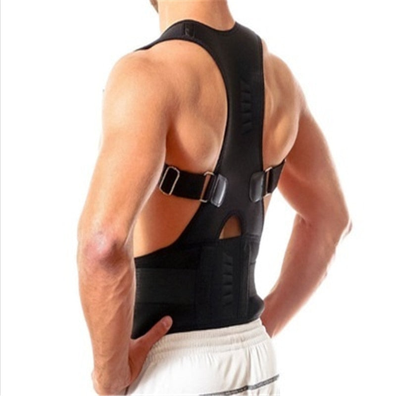 Back Support Brace with Magnetic Therapy for Posture Correction and Pain Relief 2