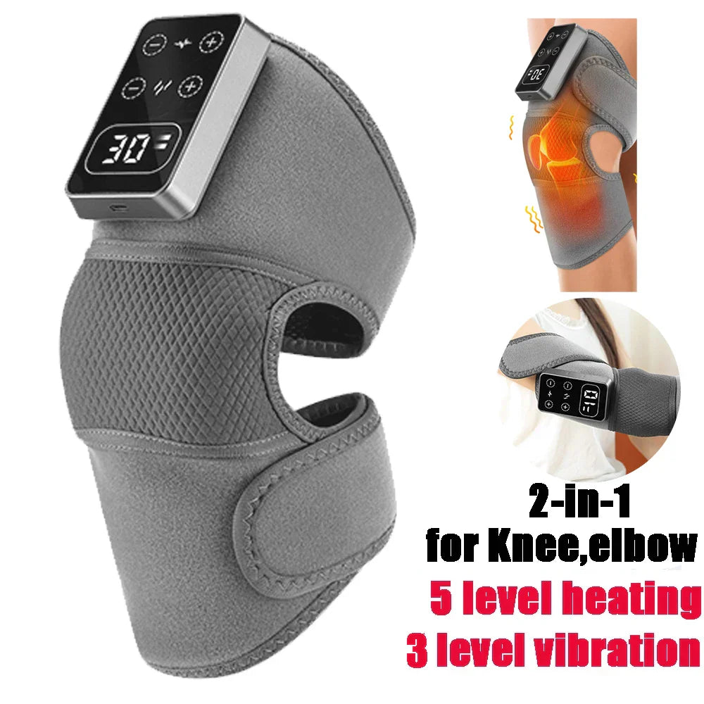 Beheizte Schulterstütze mit Vibration, LED-Anzeige, wiederaufladbar, für Schultern und Gelenke 13