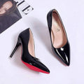 Black Platform Heels for Women - Classic High Heel Pumps with Pointed Toe 3