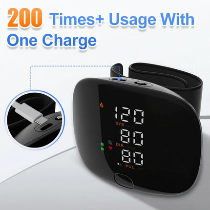 Blood Pressure Monitor Wrist Digital Automatic Home Monitor 5