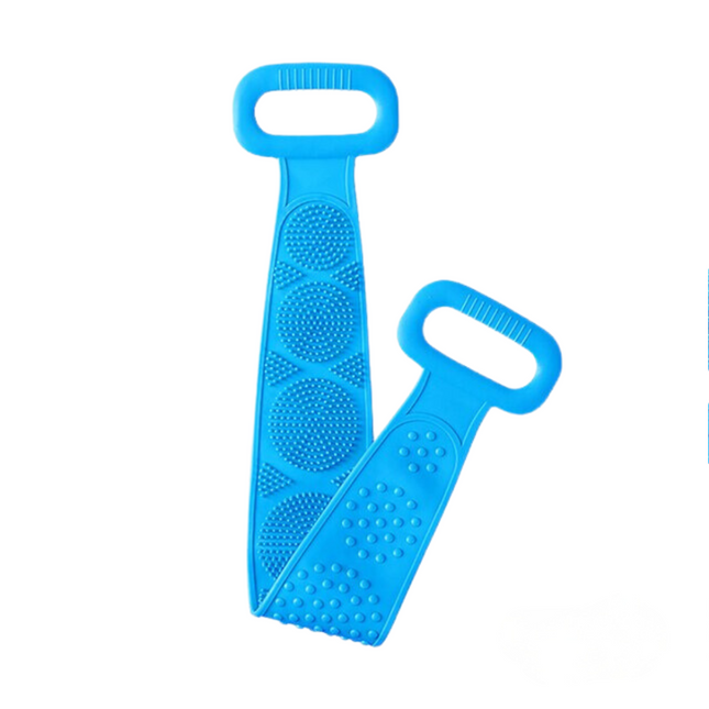 Body Scrubber Silicone Exfoliating Shower Brush Bath Massager 0