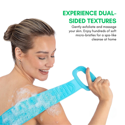 Body Scrubber Silicone Exfoliating Shower Brush Bath Massager 2