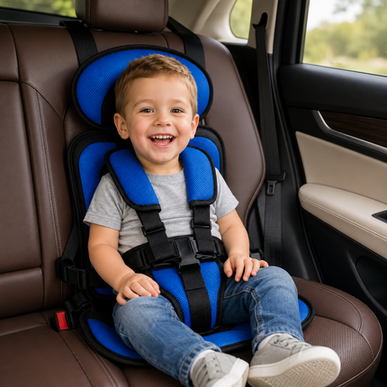 Booster Seat Portable Travel Car Seat Foldable Harness 0