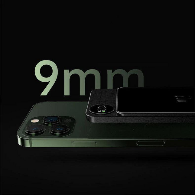 Magnetic Wireless Charger – Ultra-Slim 9 mm Design with 20W Fast Charging & LED Battery Display