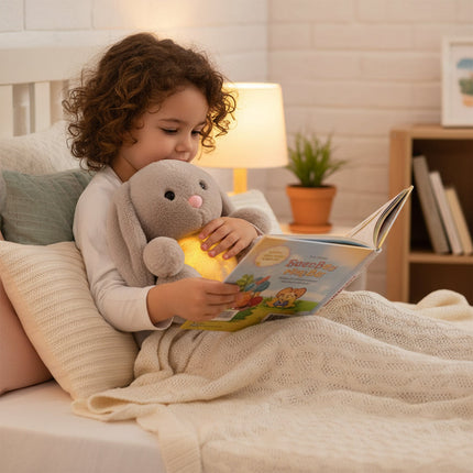 Breathing Stuffed Animal Relaxation Kids Adults Plush Bunny 0