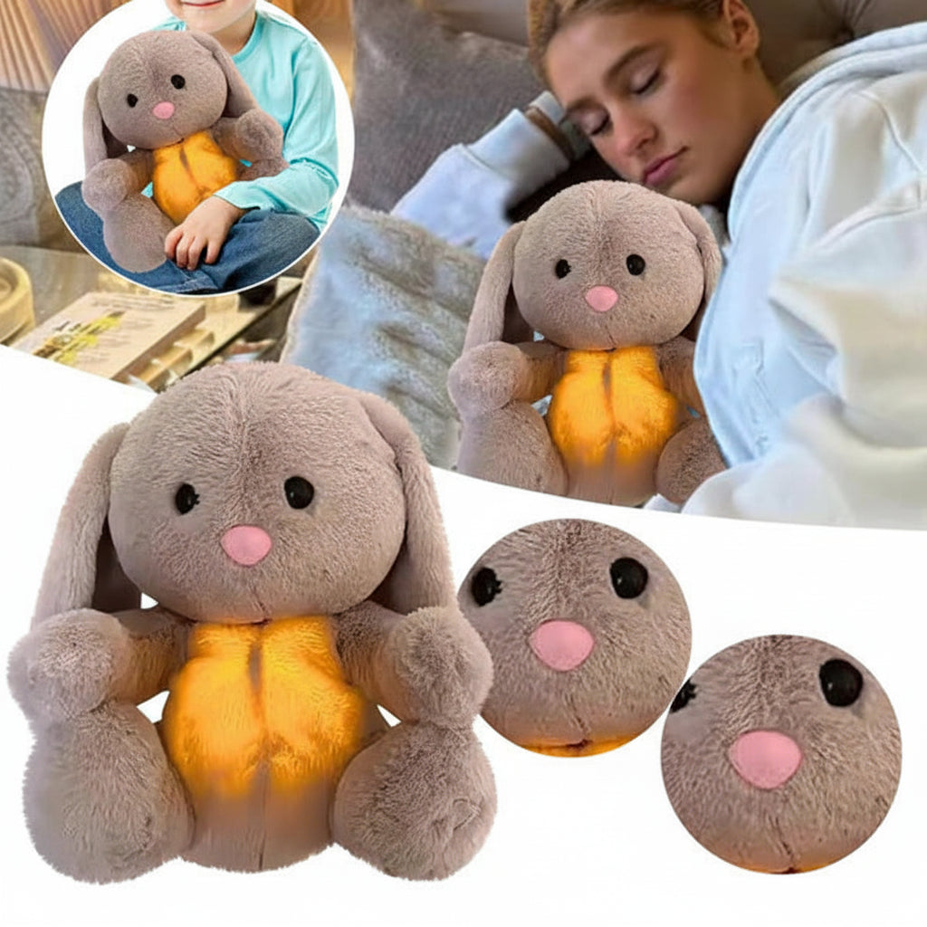 Breathing Stuffed Animal Relaxation Kids Adults Plush Bunny 6