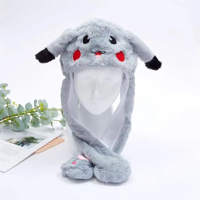 BunnyJoy Cute Plush Hat with Moving Ears for Adults and Kids 10