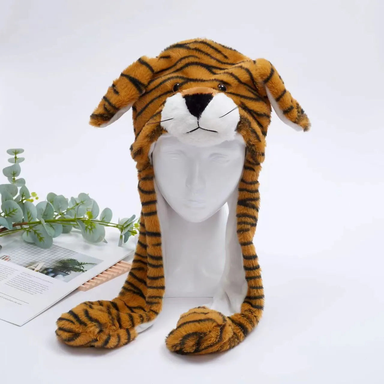 BunnyJoy Cute Plush Hat with Moving Ears for Adults and Kids 23