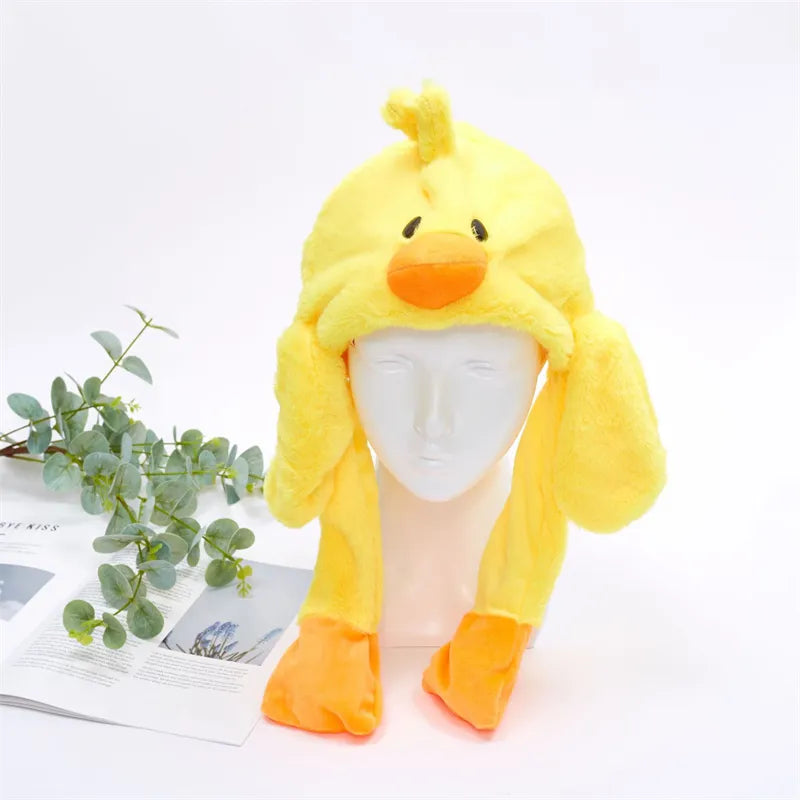 BunnyJoy Cute Plush Hat with Moving Ears for Adults and Kids 28