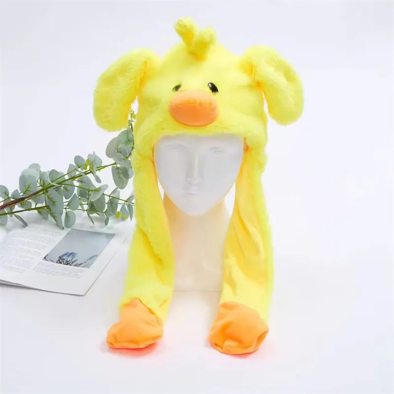 BunnyJoy Cute Plush Hat with Moving Ears for Adults and Kids 31