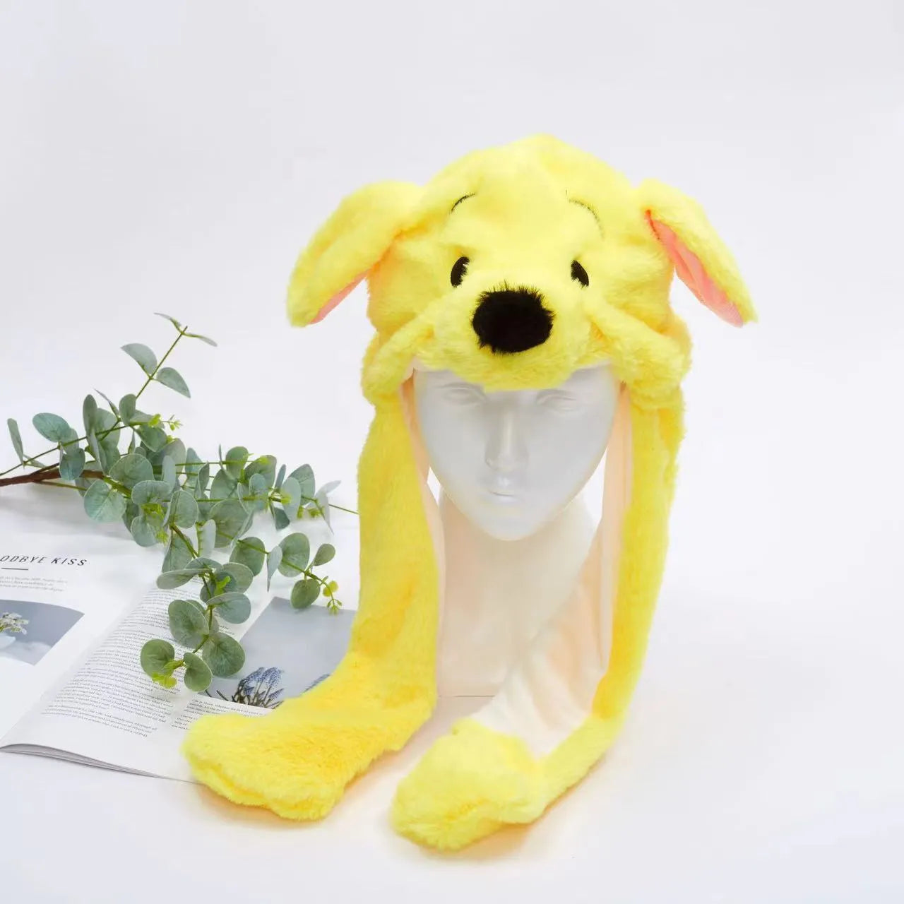 BunnyJoy Cute Plush Hat with Moving Ears for Adults and Kids 41