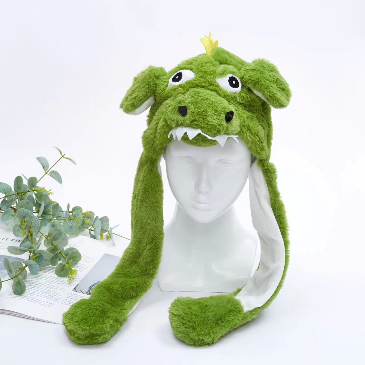 BunnyJoy Cute Plush Hat with Moving Ears for Adults and Kids 51