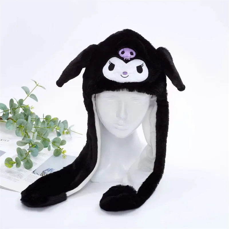 BunnyJoy Cute Plush Hat with Moving Ears for Adults and Kids 52