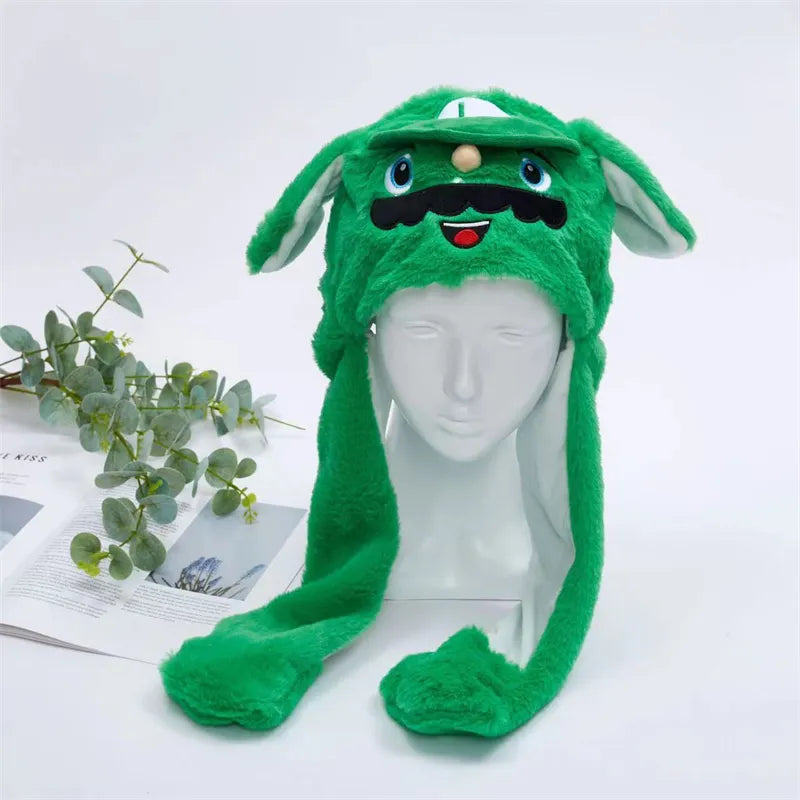 BunnyJoy Cute Plush Hat with Moving Ears for Adults and Kids 53