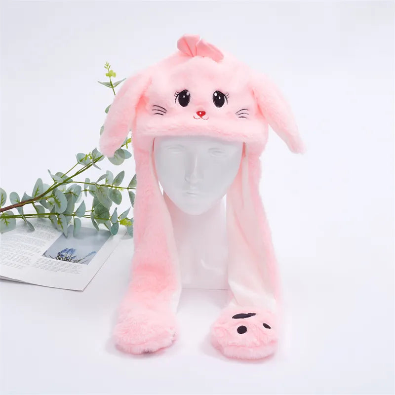 BunnyJoy Cute Plush Hat with Moving Ears for Adults and Kids 7