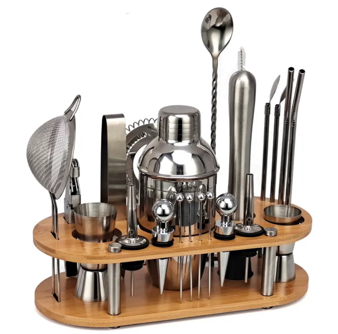 23-Piece Bartender Set – Professional Cocktail Tools with 350–750 ml Capacity & Durable Build
