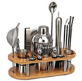 Set de barman 23 pièces – Outils professionnels pour cocktails avec capacité de 350 à 750 ml et construction durable