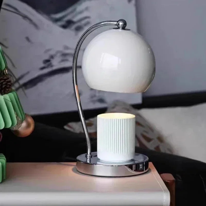 Candle Warmer Lamp with Metal Frame for Cozy Ambient Lighting, Safe and Multifunctional 0