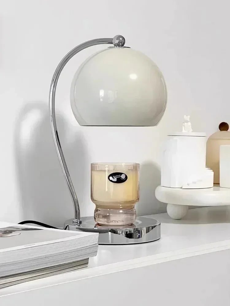 Candle Warmer Lamp with Metal Frame for Cozy Ambient Lighting, Safe and Multifunctional 4