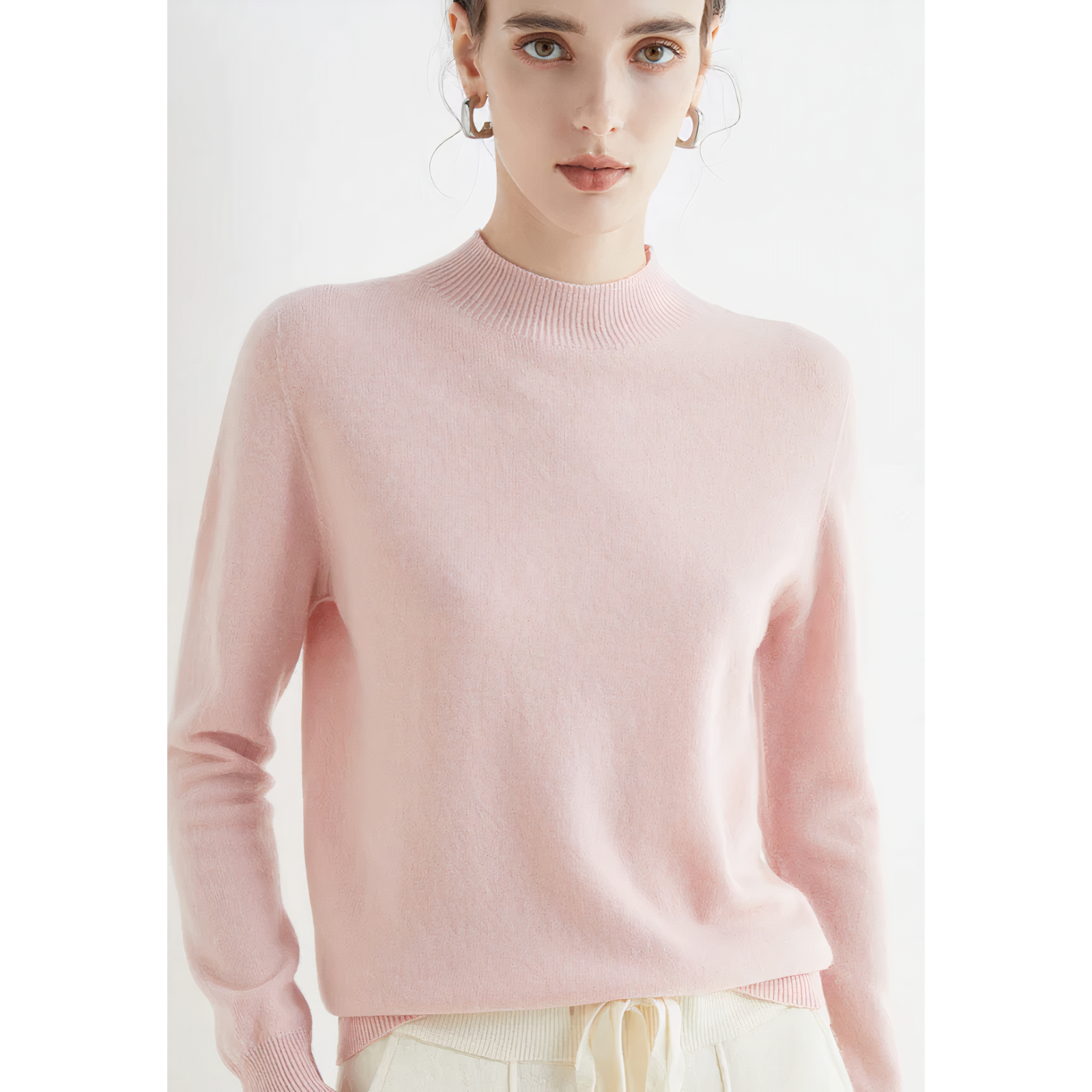 Cashmere Sweater for Women - Soft Knitted Classic Fit Cardigan Sweater 4