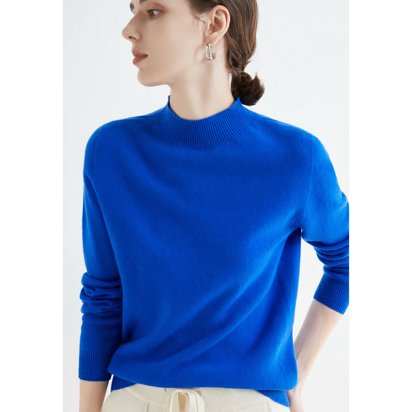 Cashmere Sweater for Women - Soft Knitted Classic Fit Cardigan Sweater 8