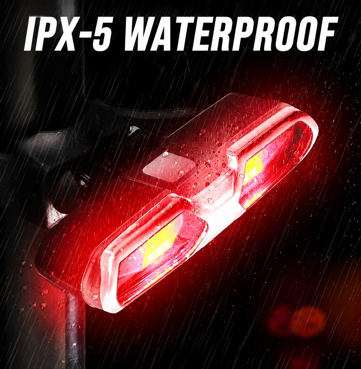 Bike Rear Light with Indicators – Wireless Remote, USB Rechargeable