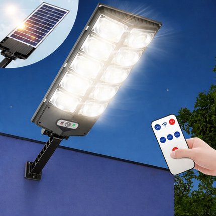 Outdoor Solar LED Light – Motion Sensor Security Lamp with Remote Control