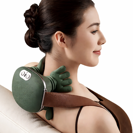 Portable Neck and Shoulder Massager – 4D Deep Kneading Massager with Heat