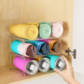 Water Bottle Organizer – 3-Tier Stackable Rack for Tumblers and Large Bottles