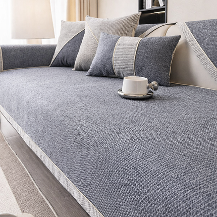 Sofa Cover – Breathable Cotton-Linen Blend, Non-Slip Backing & Modular Fit