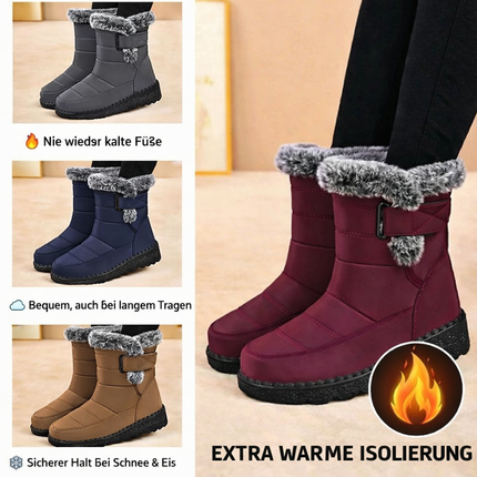Women's Winter Snow Boots | Warm Lining, Non-Slip Sole, Water-Repellent