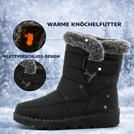 Women's Winter Snow Boots | Warm Lining, Non-Slip Sole, Water-Repellent