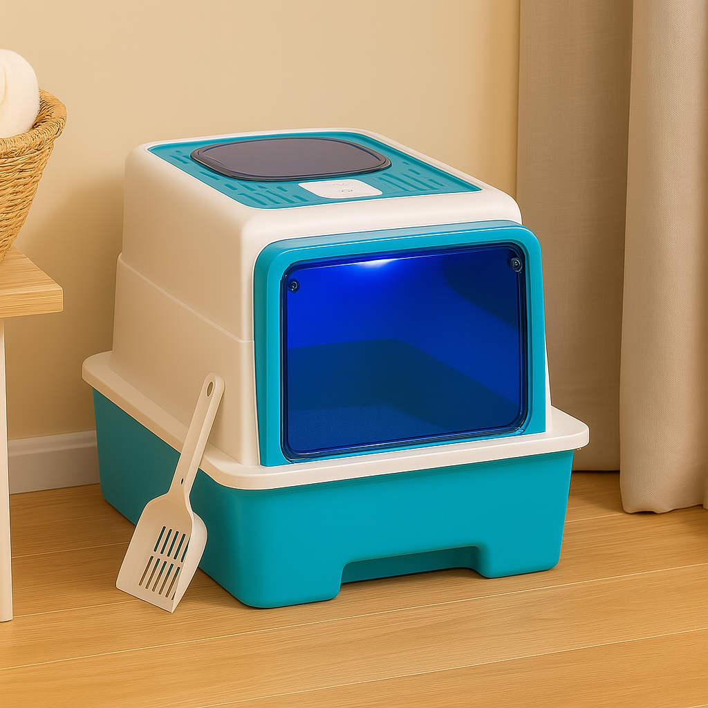 Litière Automatique Auto-Nettoyante pour Chats – Système Hygiénique, Silencieux & Stérilisé aux UV