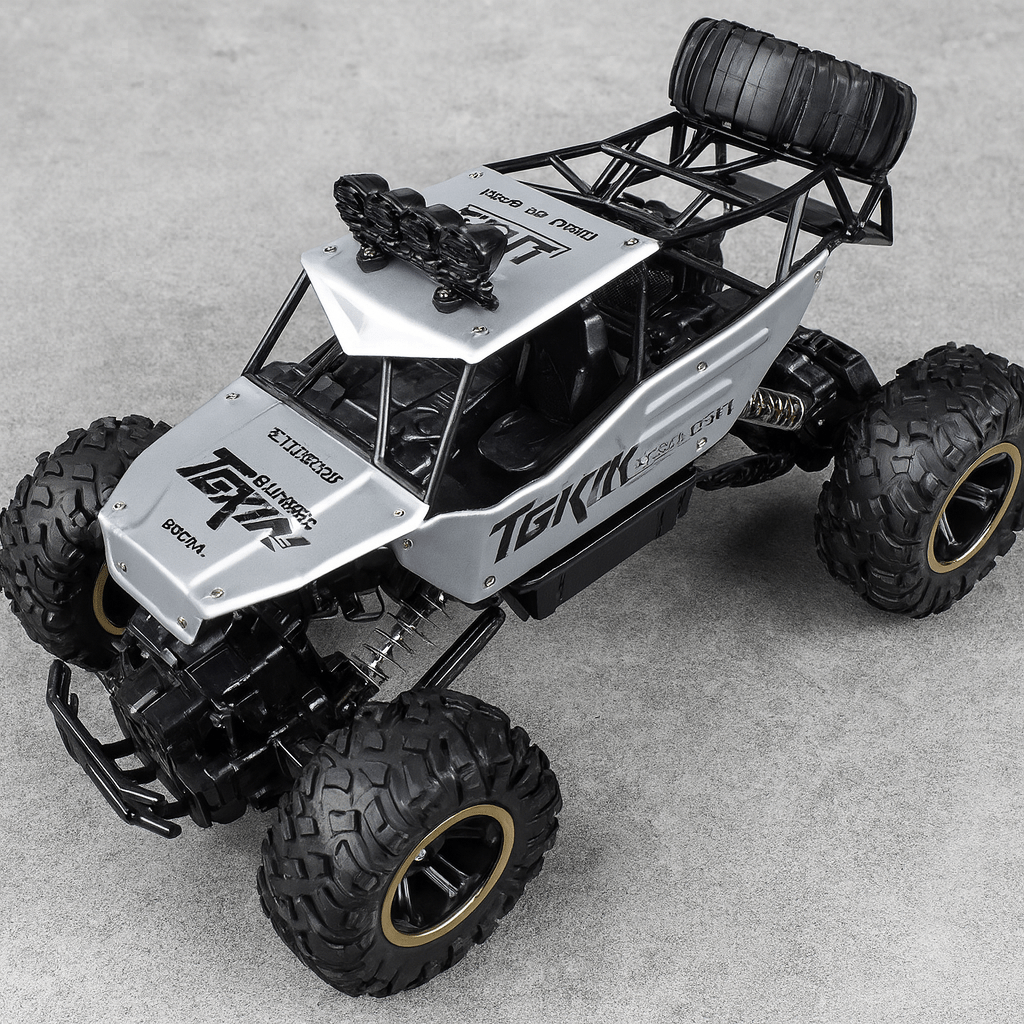 Camion monstre télécommandé 4x4 – Buggy tout-terrain avec télécommande 2,4 GHz et lumières LED