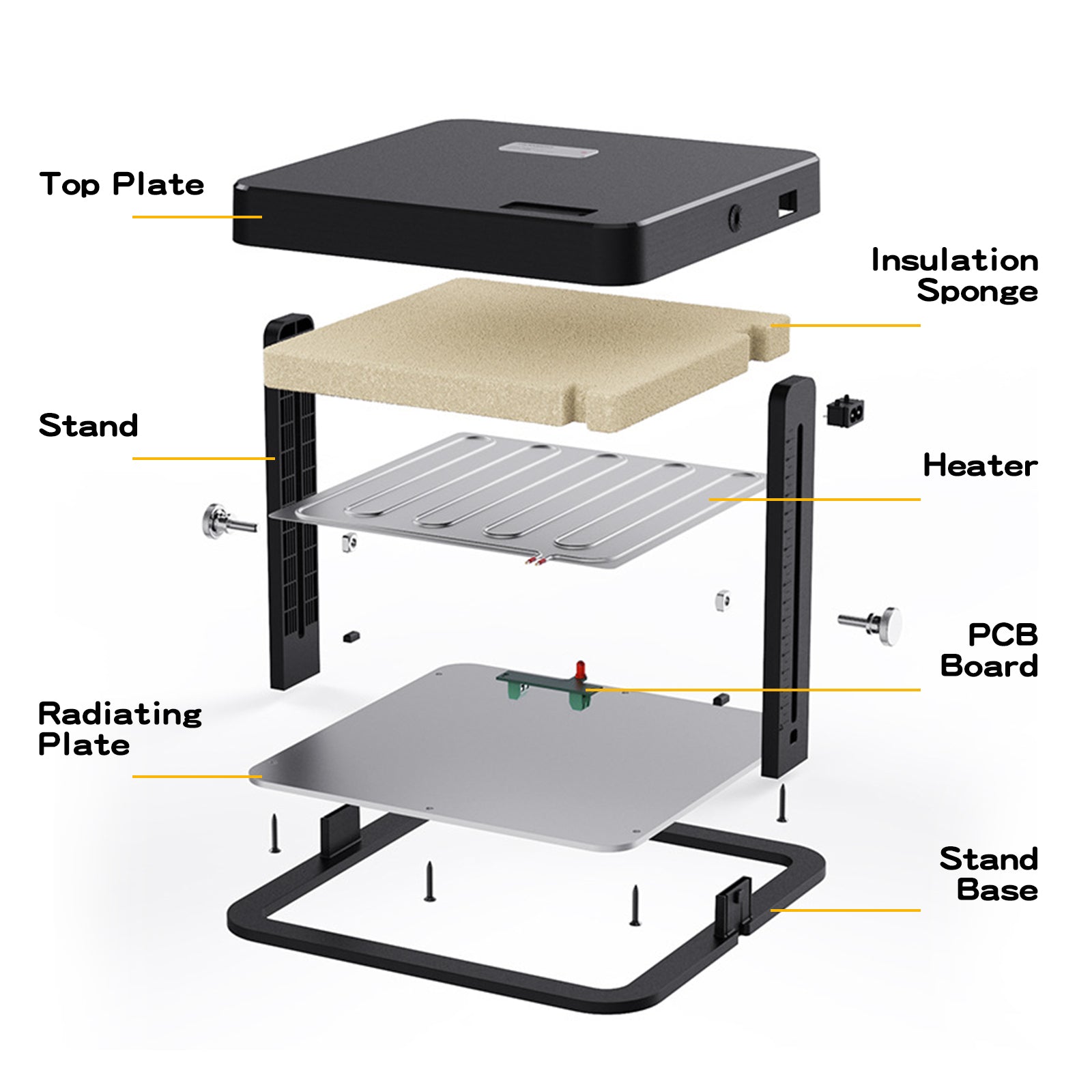 Chick Brooder Heater Plate 27x27cm - Energy Efficient Heat Lamp for Chicks 4