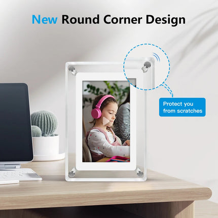 ClearFrame | Acrylic Digital Photo Frame | Portable IPS Display with Built-in Battery 3
