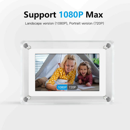 ClearFrame | Acrylic Digital Photo Frame | Portable IPS Display with Built-in Battery 4