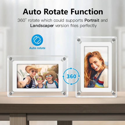 ClearFrame | Acrylic Digital Photo Frame | Portable IPS Display with Built-in Battery 6