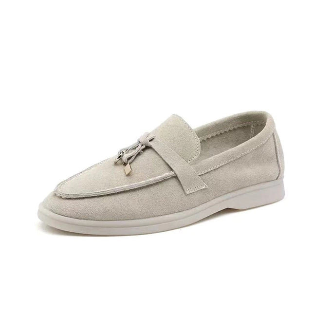Jasmijn Suede Loafers with Elegant Buckle Detail and All-Day Comfortable Fit
