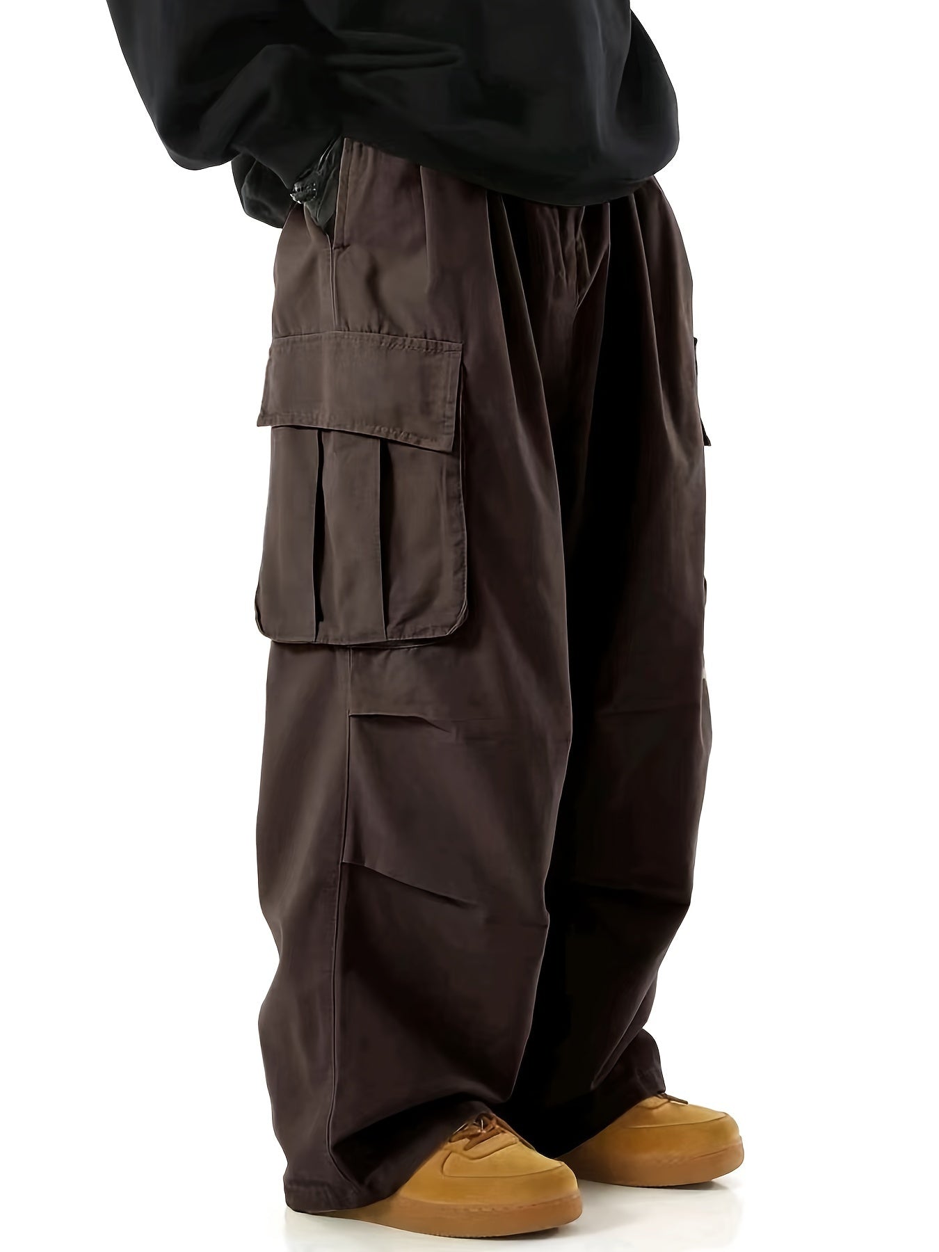 Comfortable Men's Cargo Trousers with Multiple Pockets - Daan 1