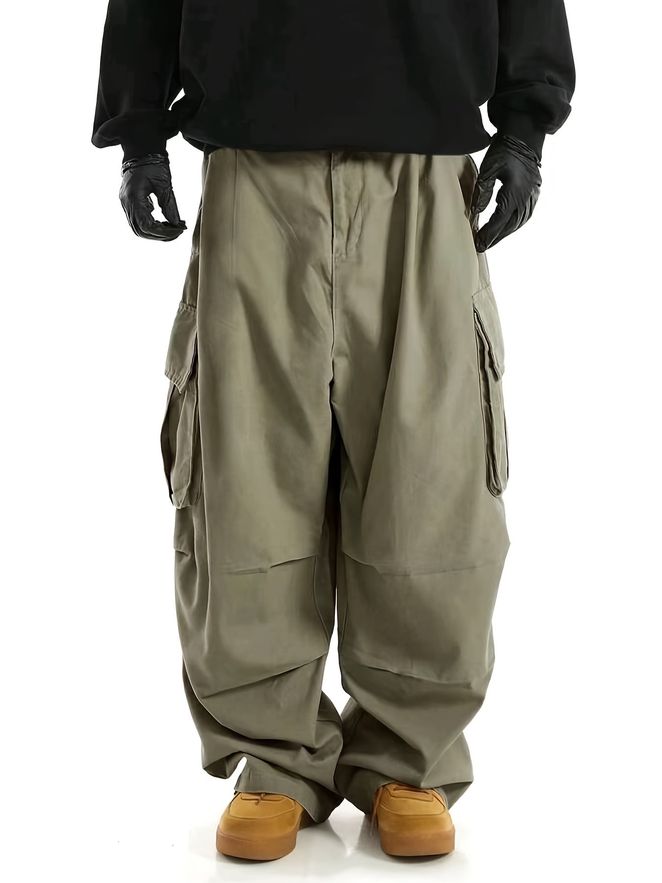 Comfortable Men's Cargo Trousers with Multiple Pockets - Daan 3