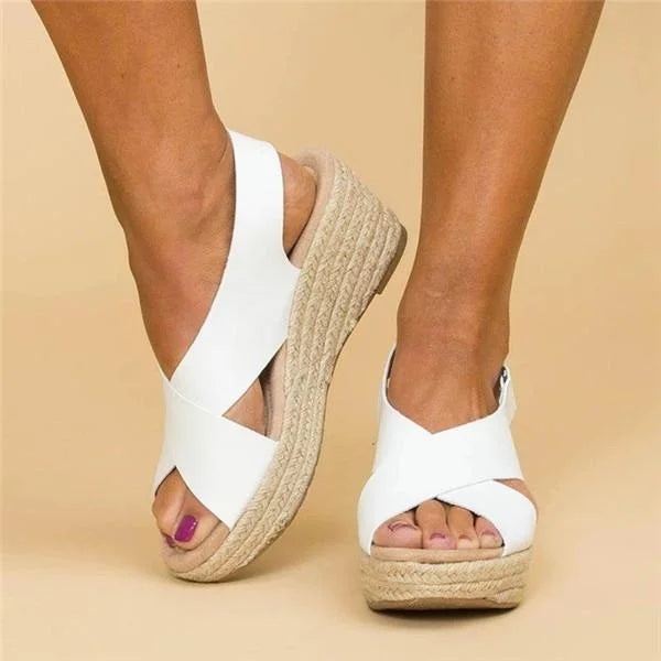 Comfortable Orthopedic Wedge Espadrilles - Clara 9