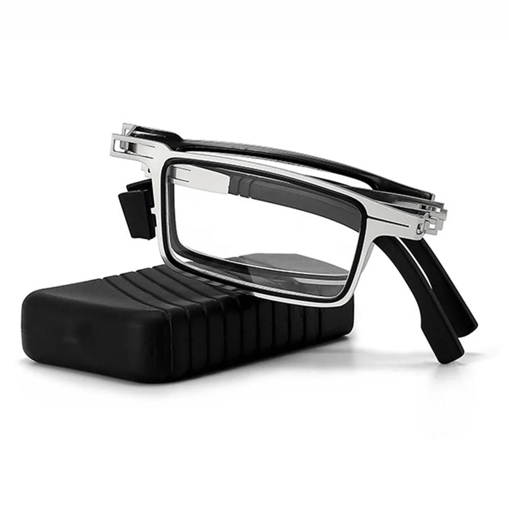 Compact Folding Reading Glasses - Ultra-Lightweight, Scratch-Resistant Lenses, Unisex 0