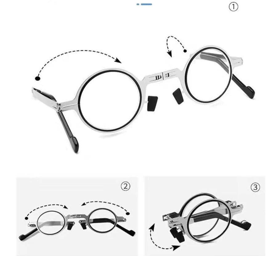Compact Folding Reading Glasses - Ultra-Lightweight, Scratch-Resistant Lenses, Unisex 4