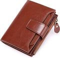 Compact Genuine Leather Wallet with RFID Protection, 14 Card Slots, Multi-Pocket Design 0