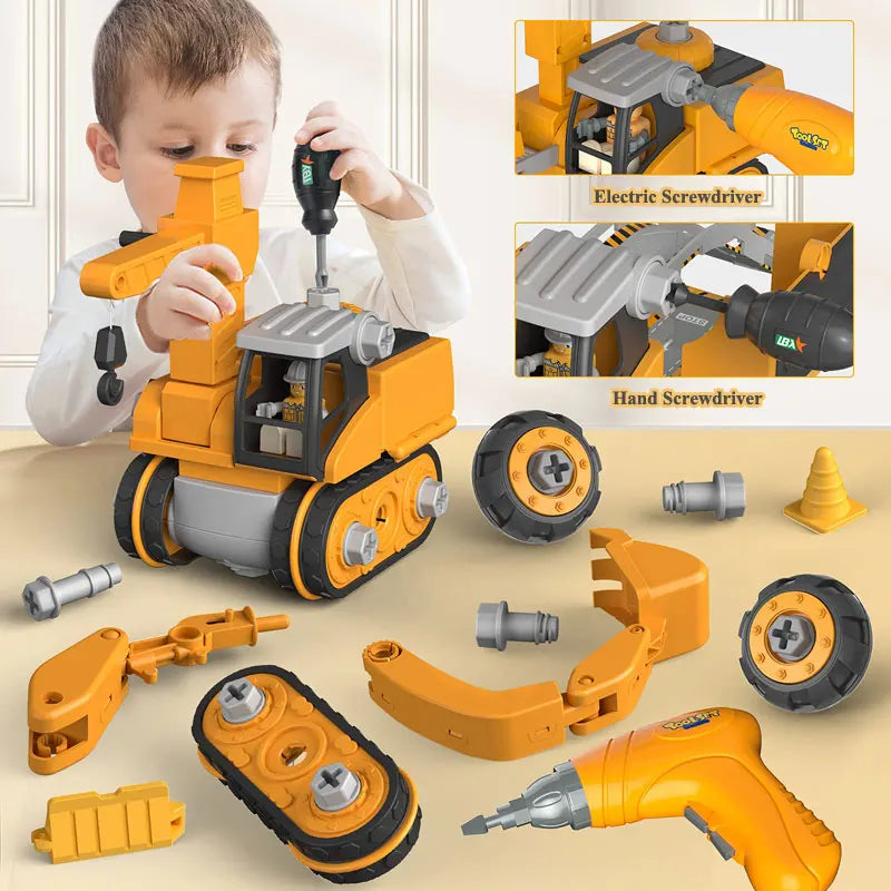 Construction Playset – Educational & Interactive Building Vehicles for Kids Aged 4 and Up