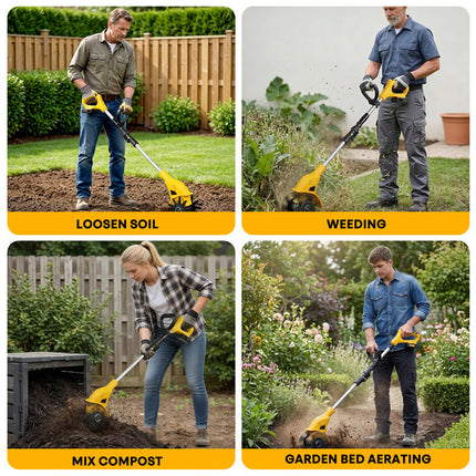 Cordless Tiller Electric Cultivator 7