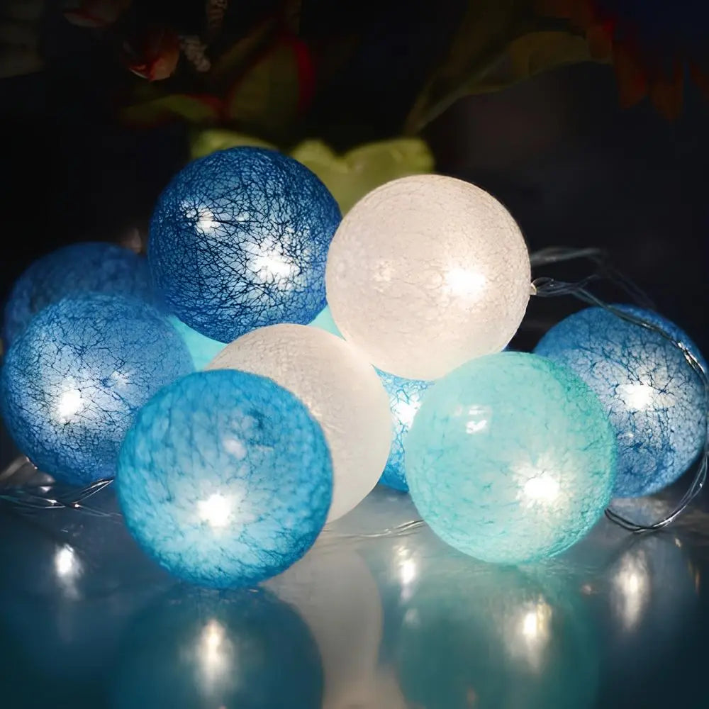 Cotton Ball Garland 9