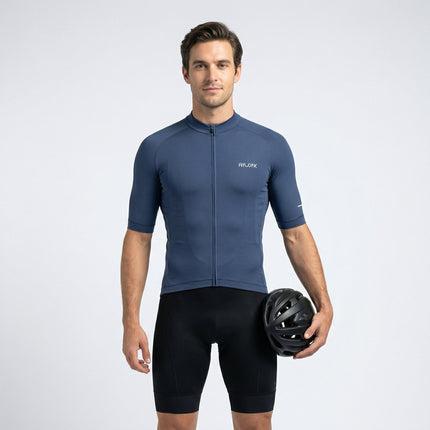 Men’s Cycling Jersey – Breathable Quick-Dry Fabric, Full Zip & 3 Rear Pockets