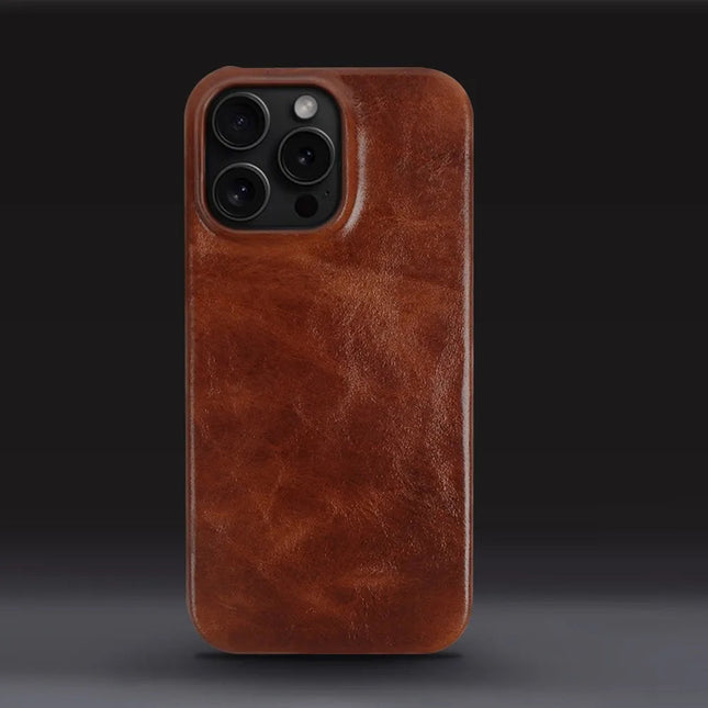 Crownline Leather iPhone Case In Genuine Cowhide Handmade 0